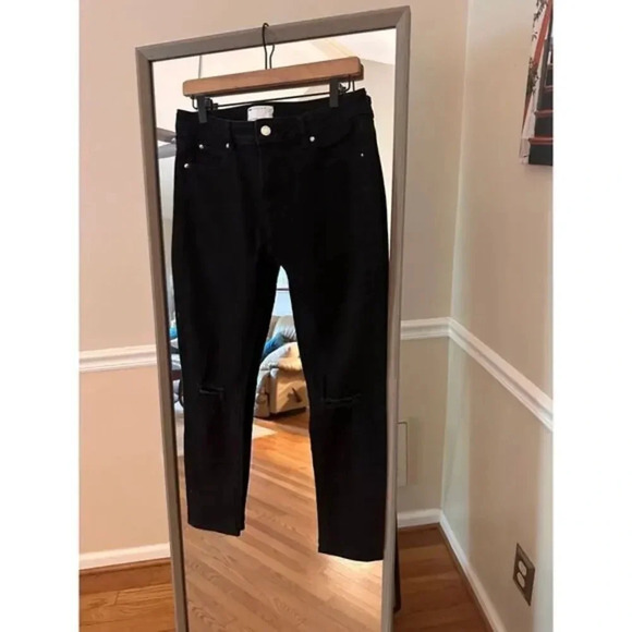 ASOS Ankle Length Black Pants Size 32/30‎ - Picture 1 of 5